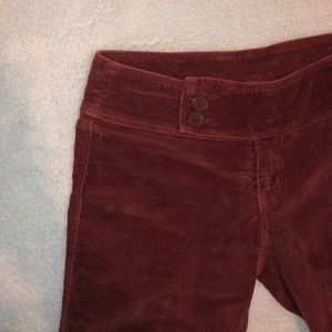 Burnt orange Corduroy straight leg pants